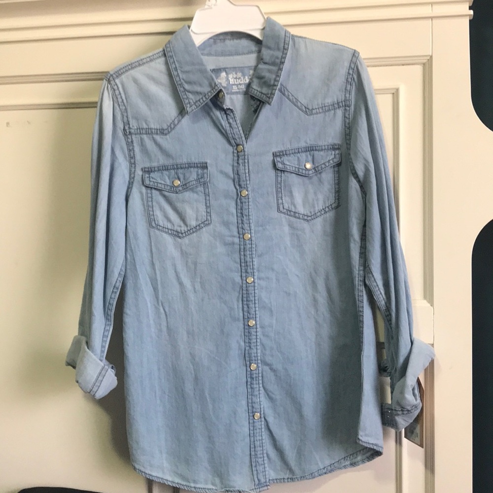 Jean shirt w/ pockets