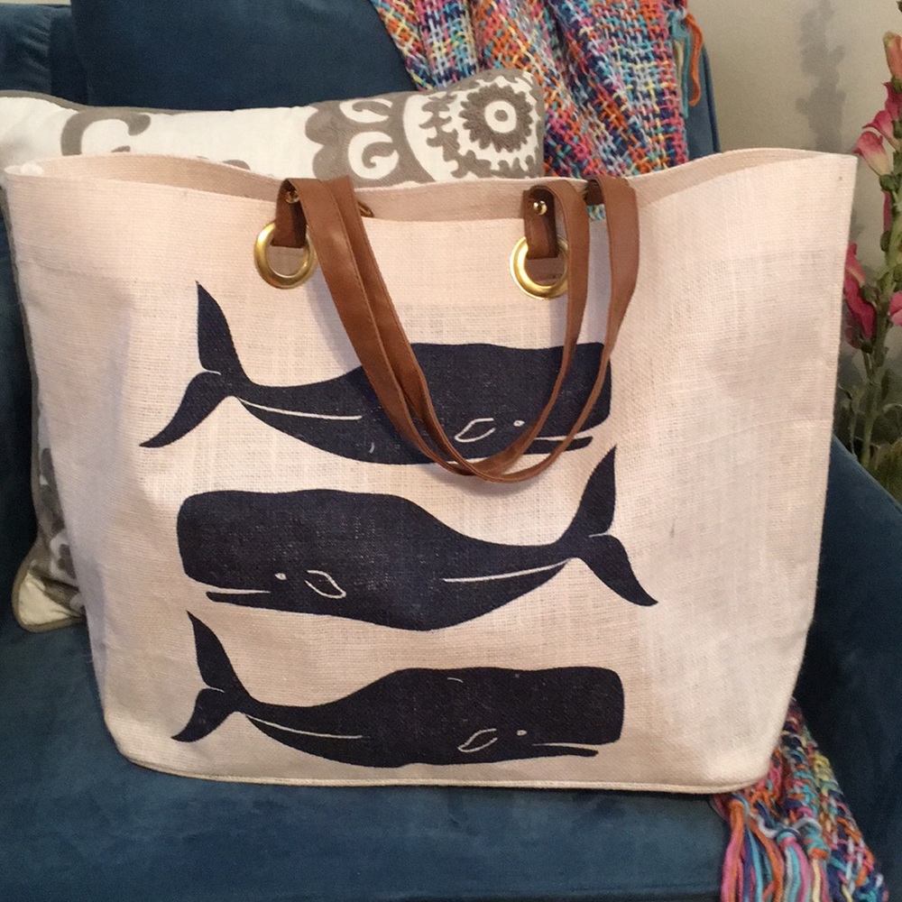 Mud Pie Whale Tote
