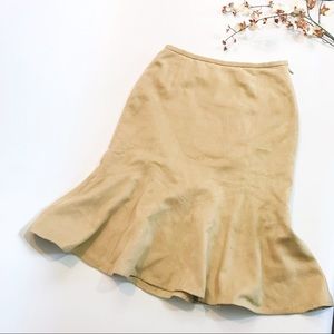 Ann Taylor Loft Petites Faux Suede Skirt