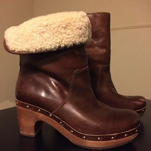 Brown Heeled Ugg Boots