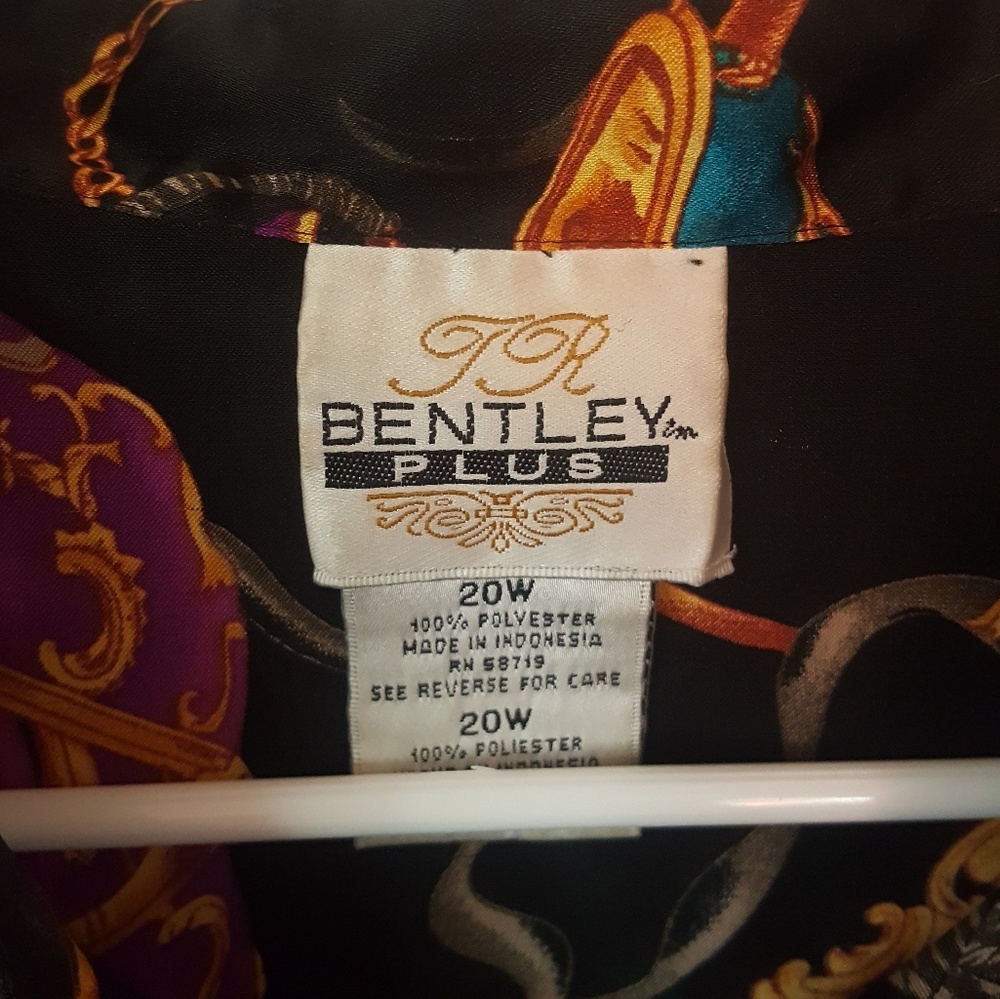 Vintage Bentley Button Down Collard Shirt sz 20w - Picture 2 of 3