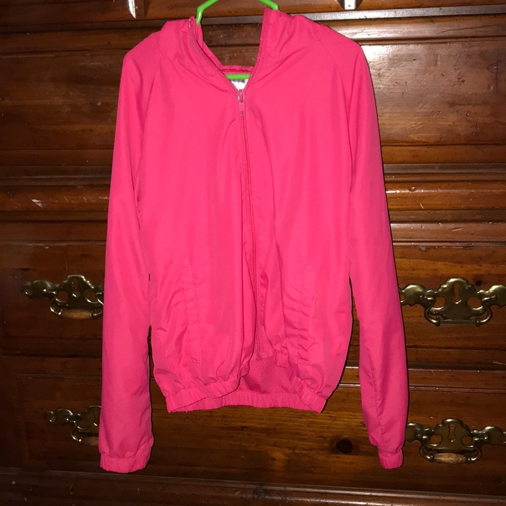 PINK Girls Winbraker with a hood