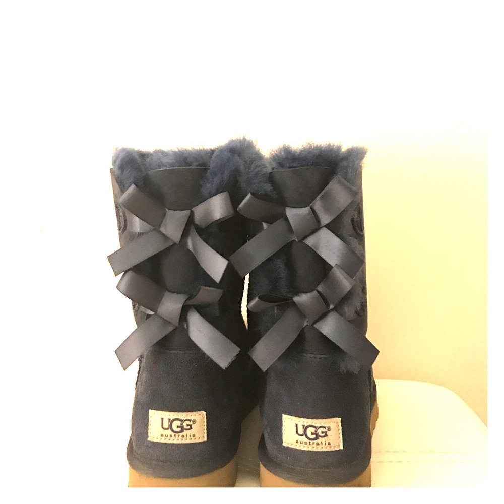 Blue Uggs With Bow