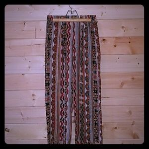Western Aztec Pallazo Pants