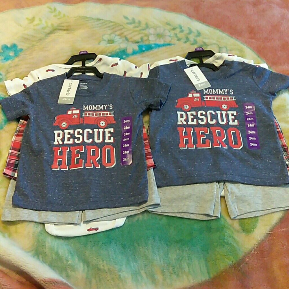 Twins. 4pc Carter's set. 2 sets Sold Separately