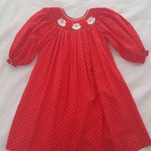 Smocked Christmas dress