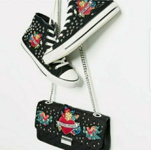 Zara patchwork handbag and sneakers - NWT