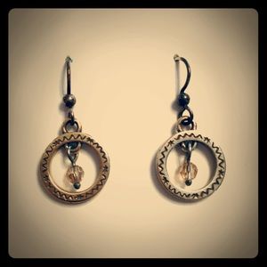 Whimsical sterling silver and crystal drops