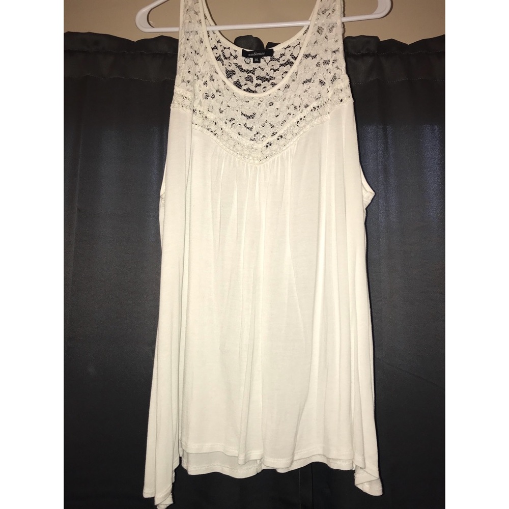 White Lace Tank Top