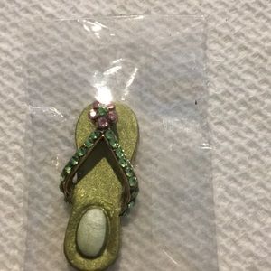 Flip Flop Enamel Pendant