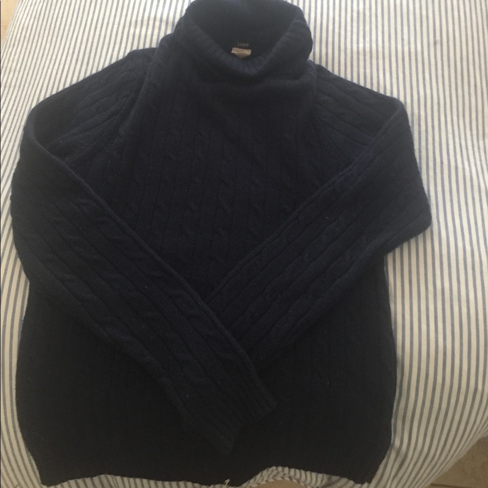 Wool turtleneck sweater