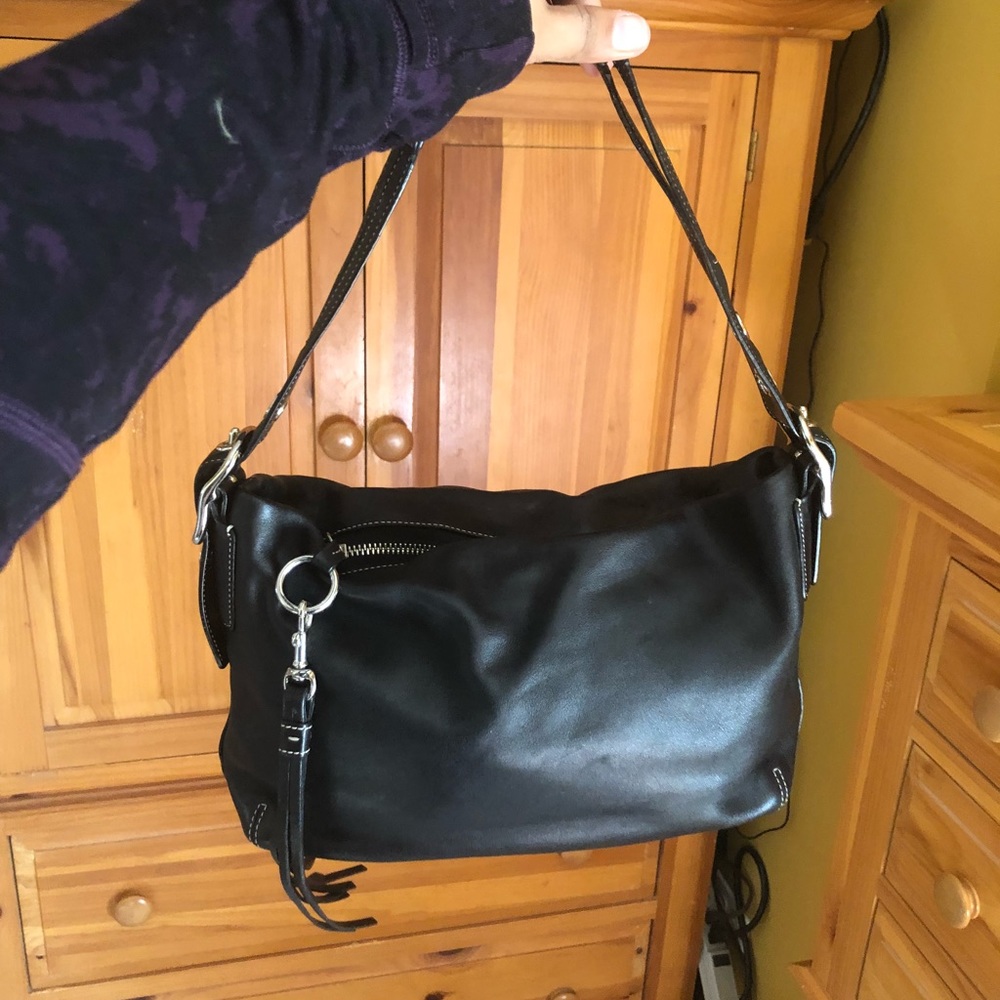 Black Vintage Coach purse.