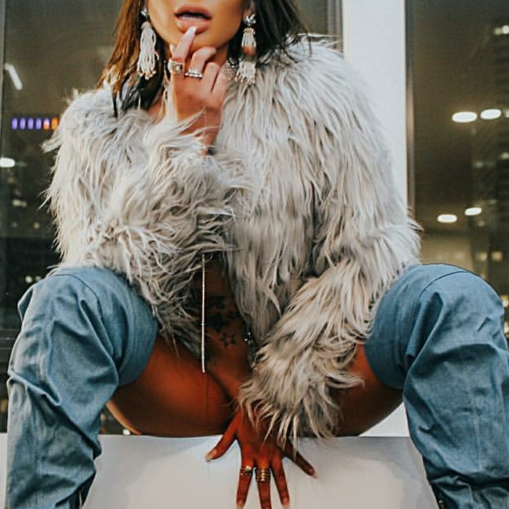Shaggy faux fur