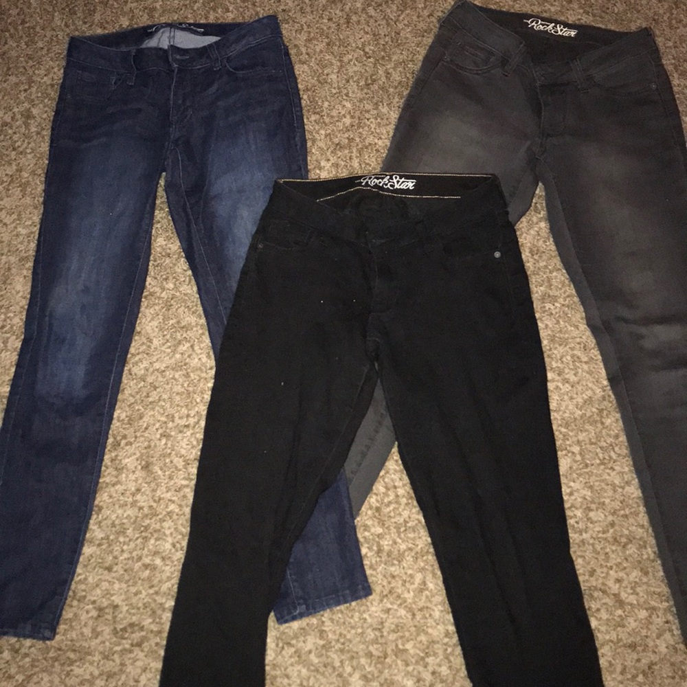 Lot of rock star old navy skinny jeans