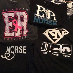 Lot of nurses T-shirt’s. Priced for all