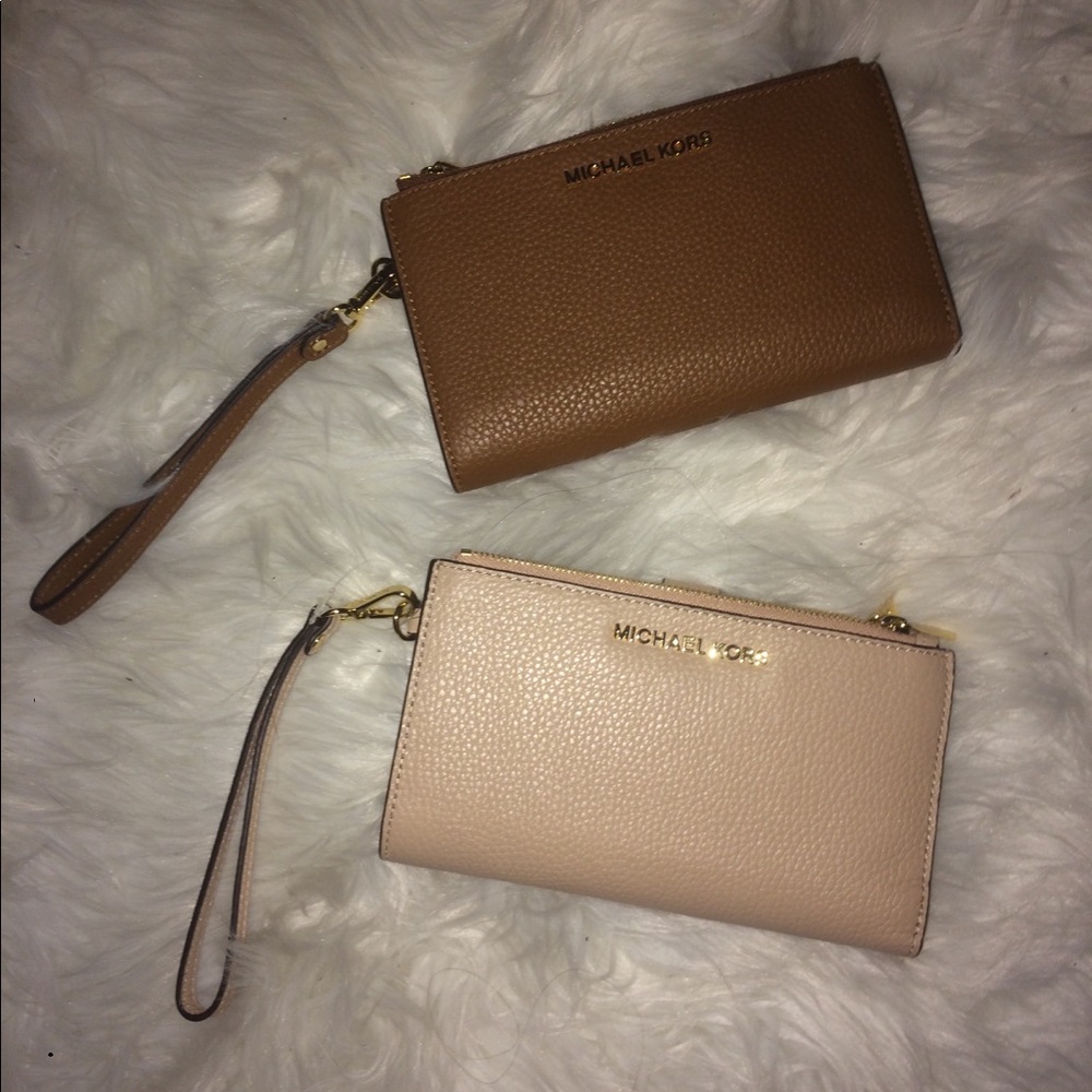 Michael Kors double zip wristlet