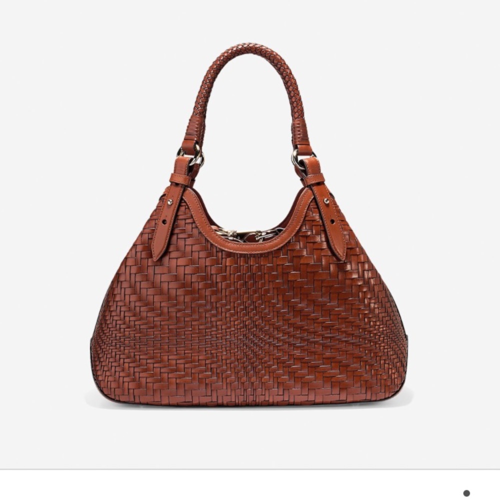Cole Haan Woven Hobo Handbag