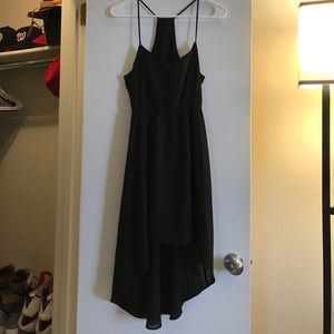 Black high low dress