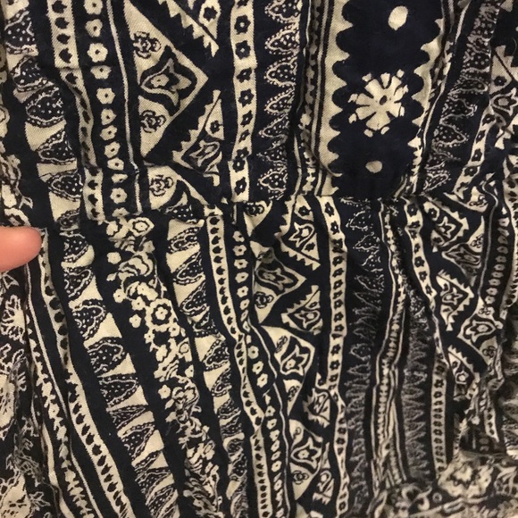 NWT Angie romper blue and cream boho pattern - Picture 4 of 4
