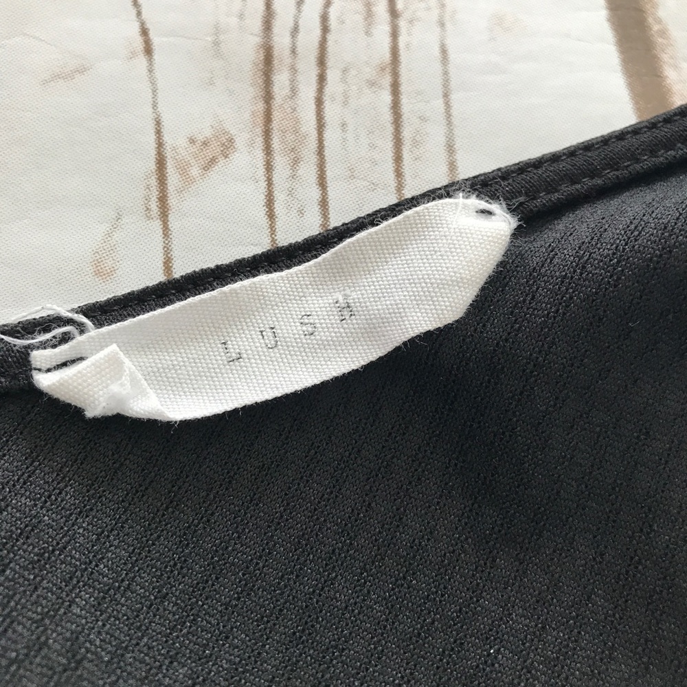 (Sold) Lush - Black Fit-N-Flare Dress, Size XS - Picture 7 of 7