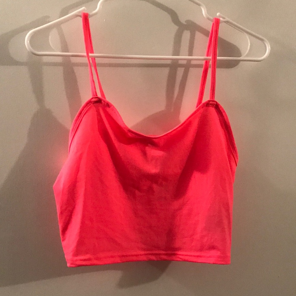 H&M hot pink crop top