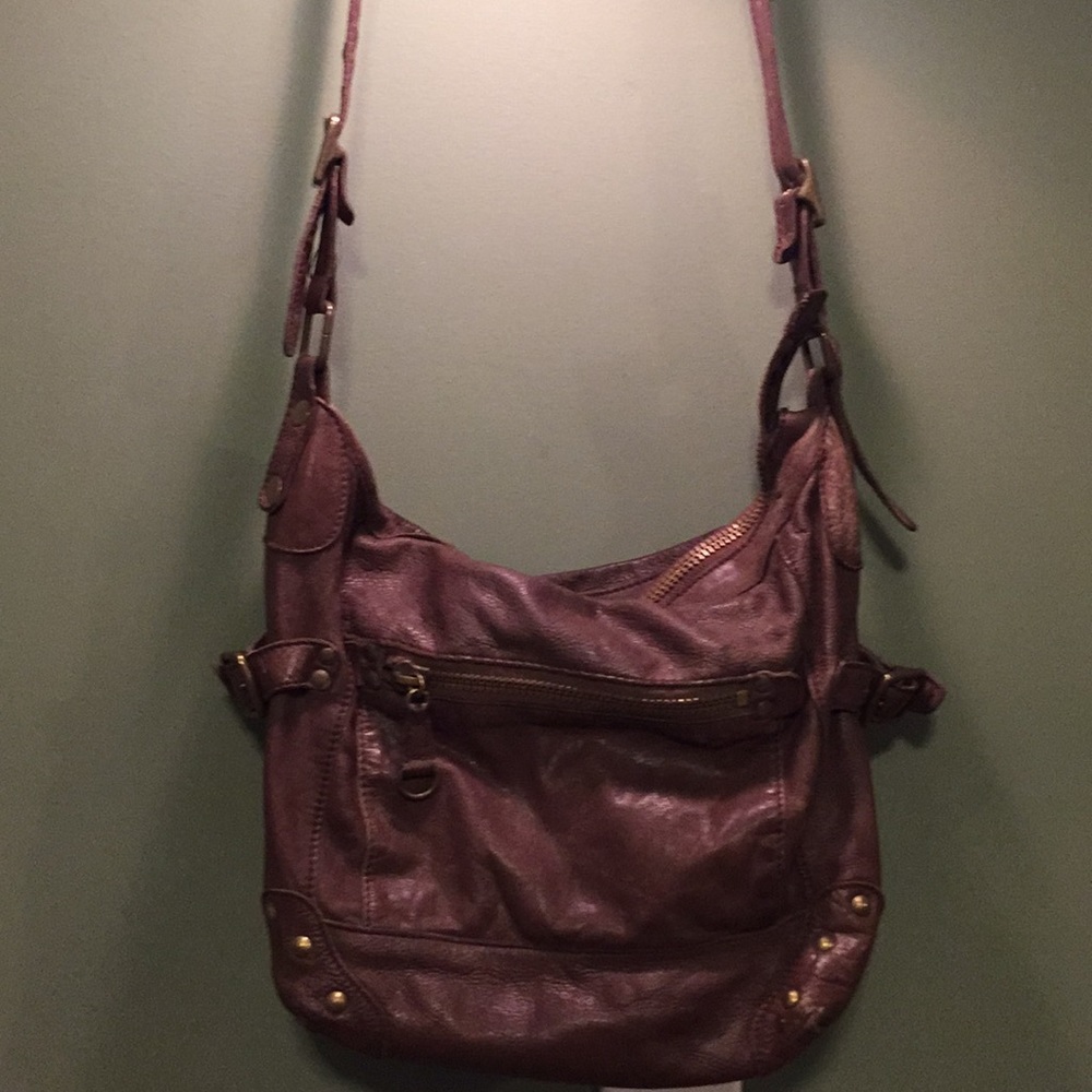 All Leather Anthropologie Crossbody Bag