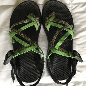 Customized Green Chacos