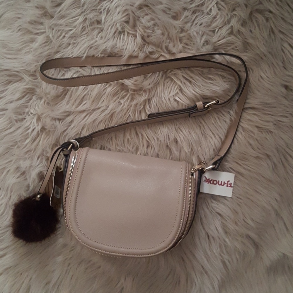 Brown cross body purse