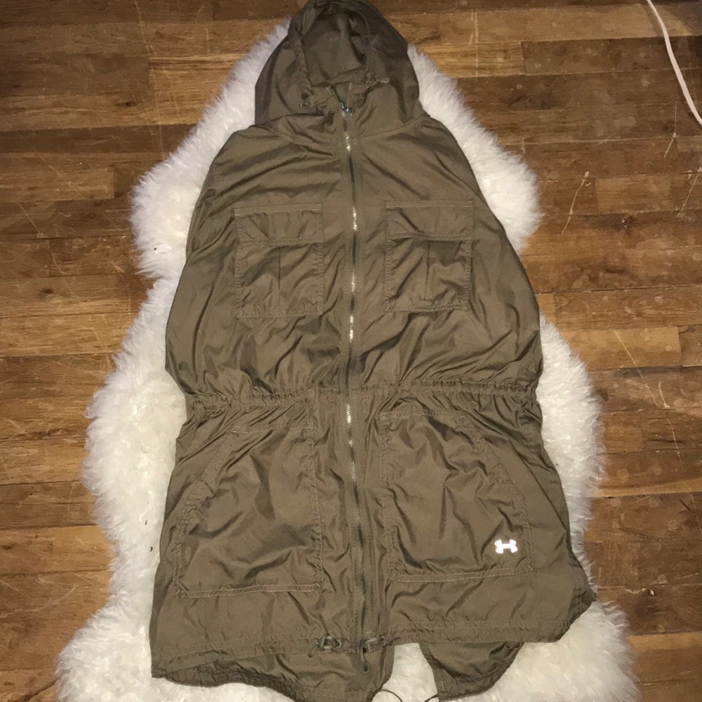 Green windbreaker