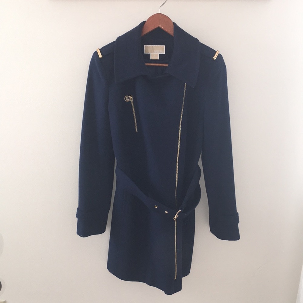 Dark blue winter coat