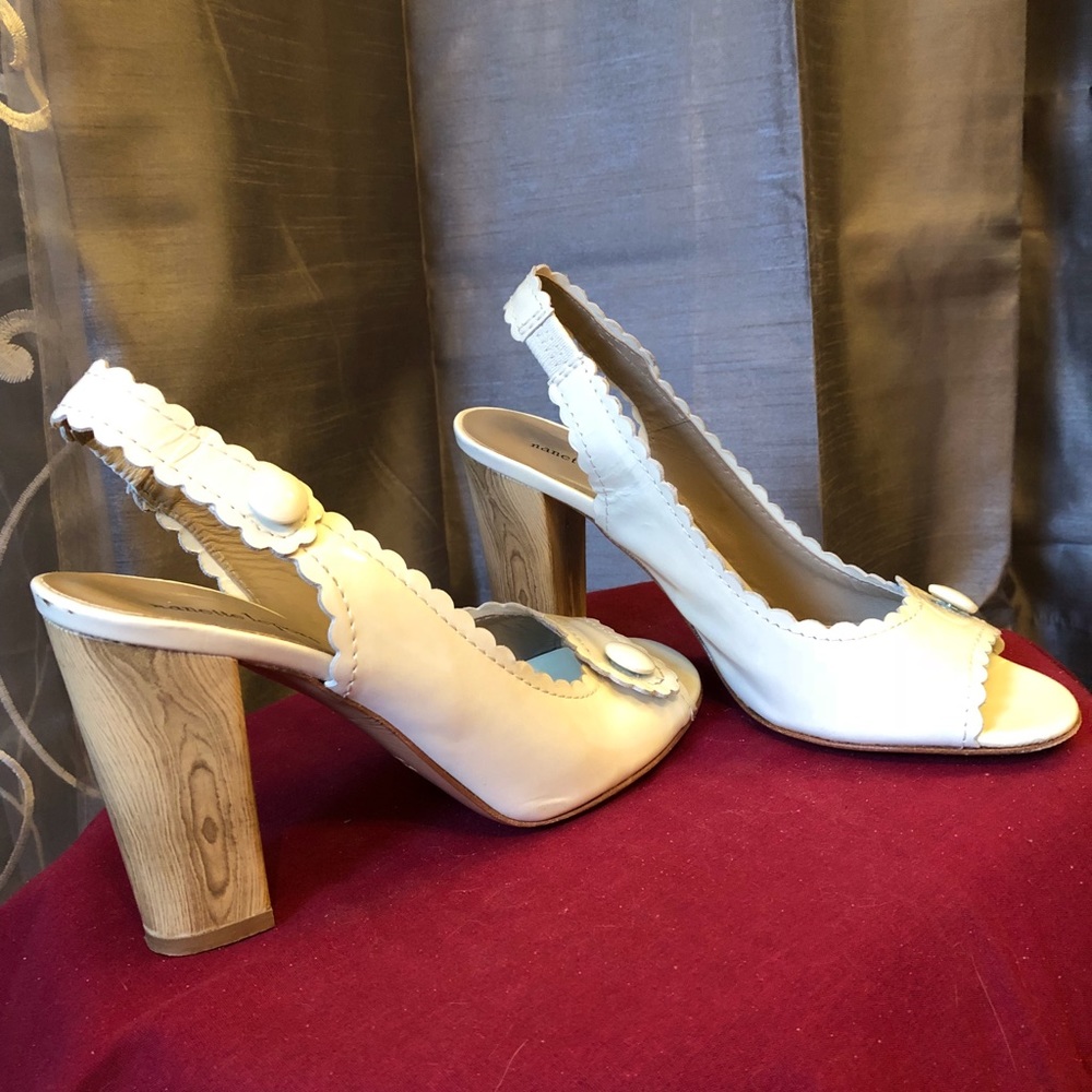 Nanette Lepore Patent Leather Sling-Back Heels