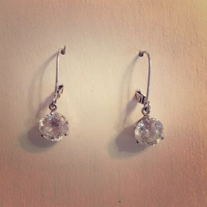 Timeless platinum clad cubic zirconia drops