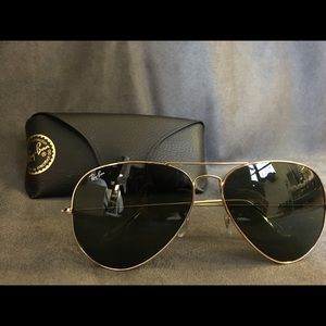 Ray Ban classic large aviator sunglasses 62 14