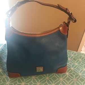 Medium Leather Hobo Handbag(D&B)