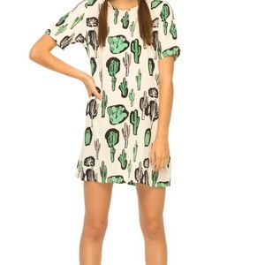 Cactus print dress
