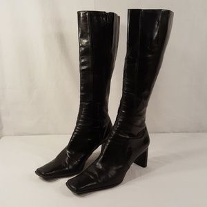 Nine West Nouivera Square Toe Knee Boots Size 9M