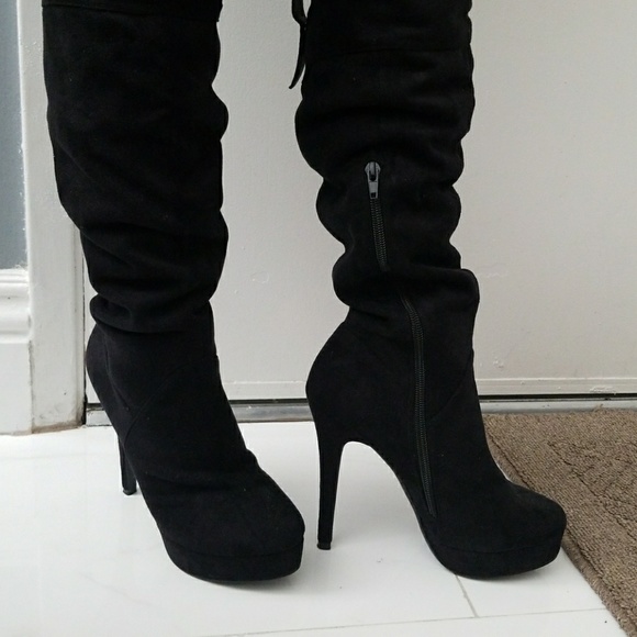 Charles David fitted over the knee boots 6.5 - Picture 4 of 5