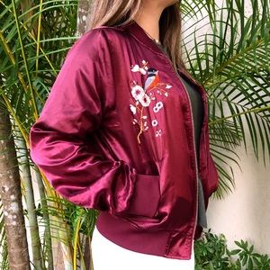 Embroidered Bomber Jacket