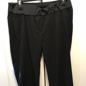 Black maternity dress capris