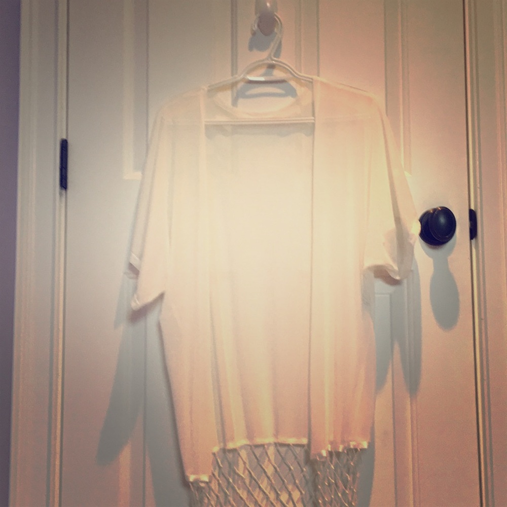 Sheer Kimono style shrug