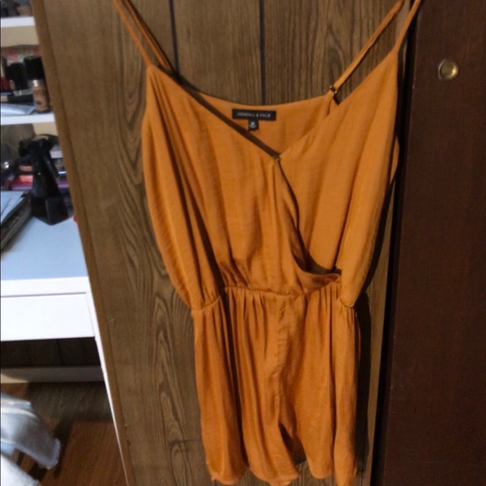 Kendall and Kylie mustard romper