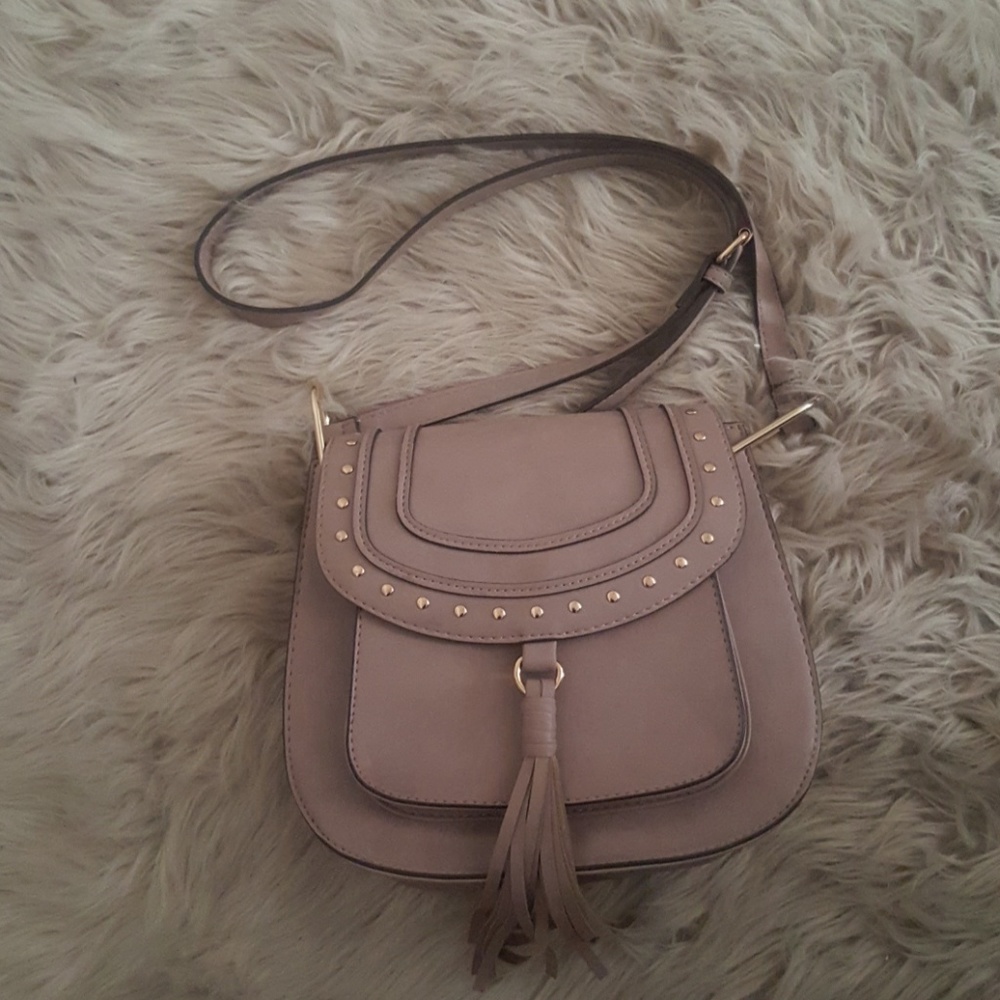 Badge cross body purse
