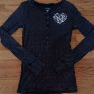 Pink long sleeved T size M like new