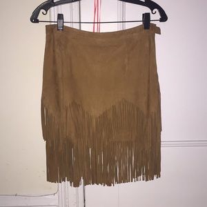 Free People Fringe Skirt