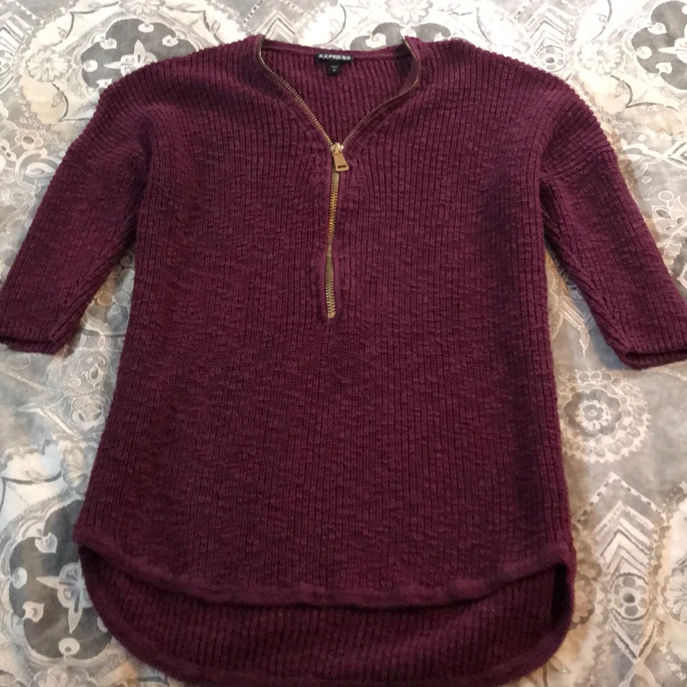 Express zip sweater