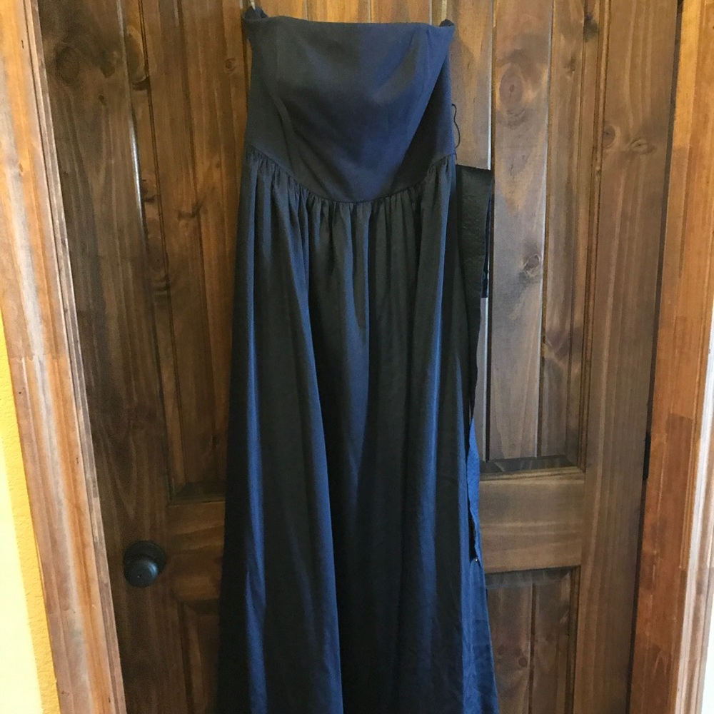 White by Vera Wang strapless bridesmaid dress