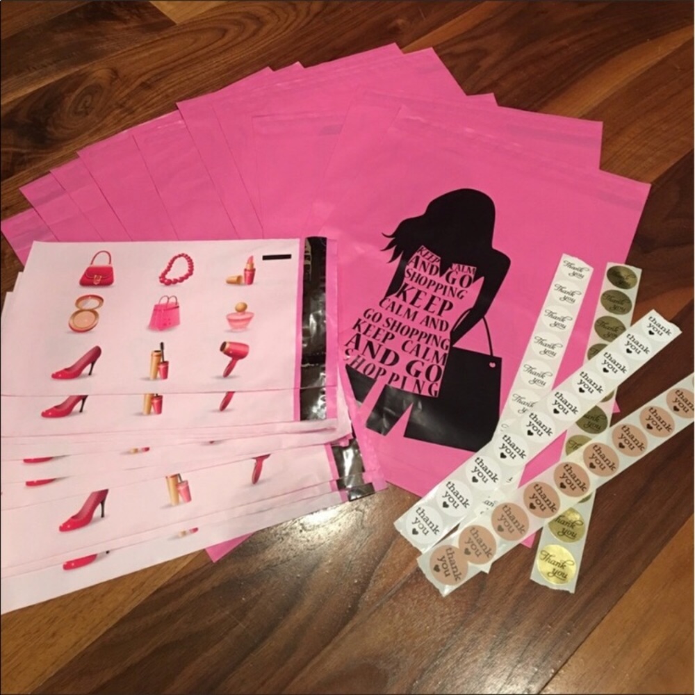 Fun shipping or gift envelops with stickers
