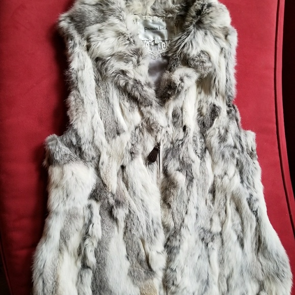 Patrizia Luca Milano Real Fur Vest Sz 