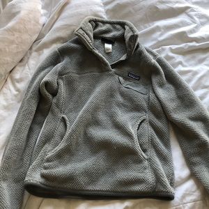 Grey Patagonia Snap T Pullover
