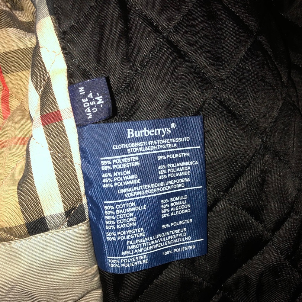 authentic vintage Burberry fur hooded jacket M-L - Picture 3 of 7